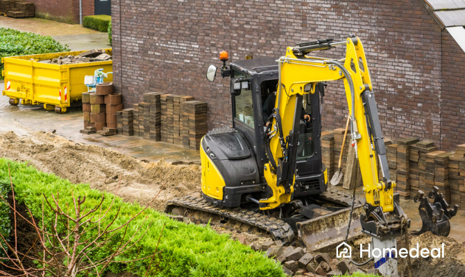 Tuin uitgraven