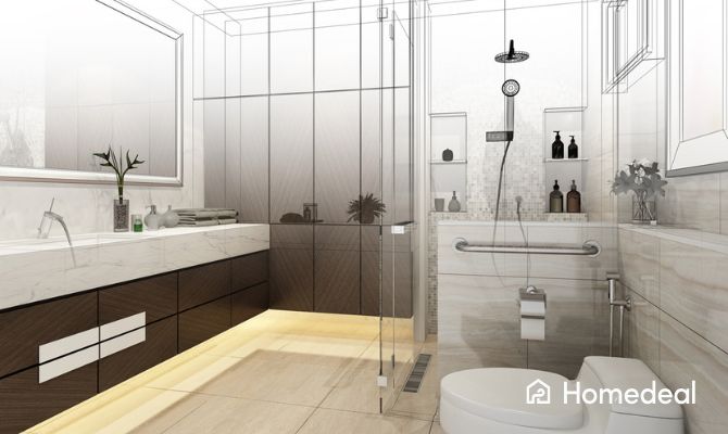 Badkamer ontwerp 3D