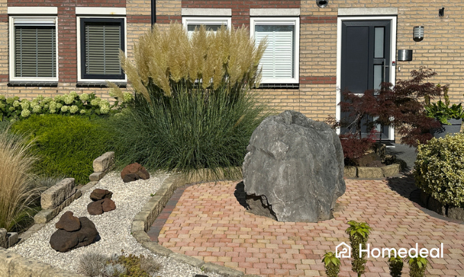 Voortuin aanleggen met stenen