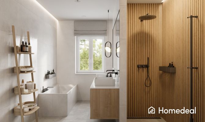 Nieuwe badkamer modern