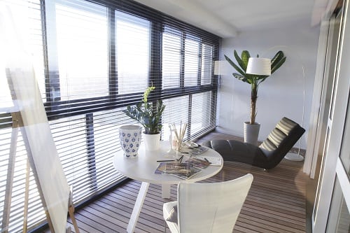 Glas woonkamer