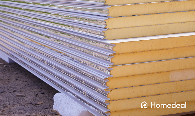 Pir isolatie platen met een tand en groef systeem